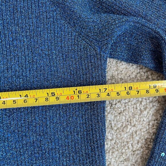 Vintage 2pc Cardigan Tank Top Set Shimmer Sequins Party Cocktail Sweater S/M - Picture 15 of 16